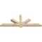 Ekena Millwork Kennewick Rough Sawn Timber Gable Bracket, Douglas Fir, 72"W x 27"H x 4"D x 4"F, 9/12 Pitch GBW072X27X0404KEN00RDF - alternate 3